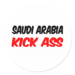 Saudi Arabia Kick Ass stickers