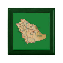 Saudi Arabia Map Gift Box