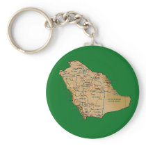 Saudi Arabia Map Keychain