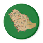 Saudi Arabia Map Magnet