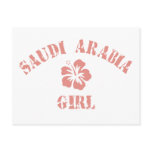 Saudi Arabia Pink Girl postcards