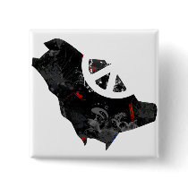 Saudi Arabia Trendy Peace Sign with Saudi map Pin