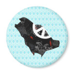 Saudi Arabia Trendy Peace Sign with Saudi map magnets