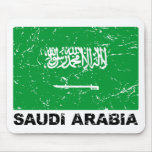 Saudia Arabia Vintage Flag mousepads