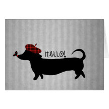 Sausage Dog Greeting Card