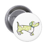sausage dog pinback buttons