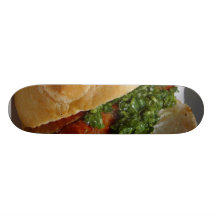 Sausages Rolls Chimichurri Sauces Skate Board