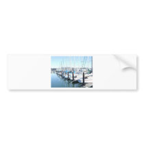 SAUSALITO, CALFORNIA  HARBOR .... BUMPER STICKER