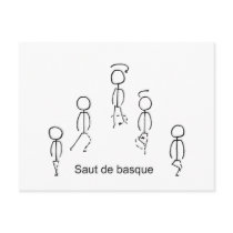Saut de basque post card