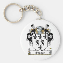 Savage Family Crest Key Chain