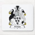 Savage Family Crest mousepads