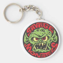 Savage Monsters Logo Keychains