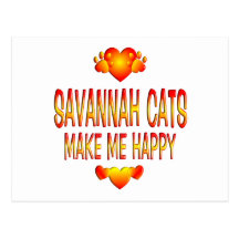Savannah Cat Postcard