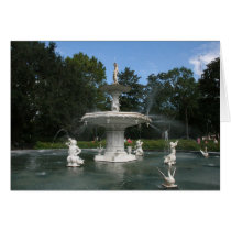 Savannah Georgia Forsyth Fountain Card