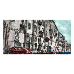 Savannah Georgia River Street art drawing photo cards