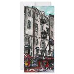 Savannah Georgia River Street art drawing rack cards