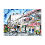 savannah georgia river street painting drawing art gallery wrap canvas