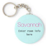 Savannah Name Tag ID Keychain