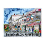 savannah_river_street_painting, Savannah GA Riv... postcards