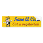 Save A Cow bumper stickers