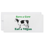 Save a Cow Rack Card Template