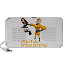 Save A Fish Catch A Criminal iPhone Speaker