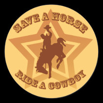 Save a Horse Ride a Cowboy stickers