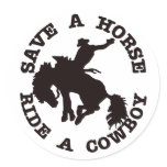 Save A Horse Ride A Cowboy stickers