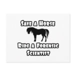 Save a Horse, Ride a Forensic Scientist postcards