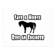 Save a Horse, Ride an Engineer Postcards