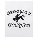 Save a Horse, Ride My Face flyers