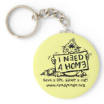 Save a life, adopt a cat! Keychain