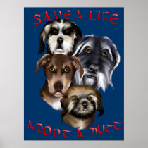 Save A Life_Adopt A Mutt Poster