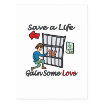 Save A Life Cat Adoption postcards