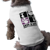 Save A Life Doggie Tee Shirt