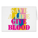 Save a Life - Give Blood cards
