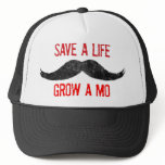 Save A Life - Grow A Mo - Cancer Awareness hats