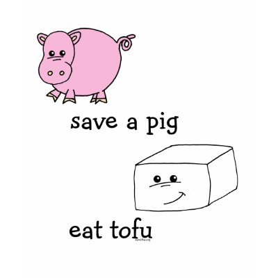 save a pig eat tofu tshirts by ppprincess1