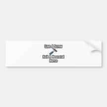 Save a Screw, Nail a Neonatal Nurse Bumper Sticker