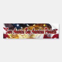Save America Buy American Products Bumper Stickers