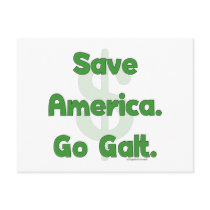 Save America Go Galt Postcards