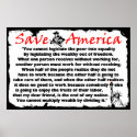 Save America! posters