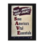 Save America's Vital Essentials Post Cards