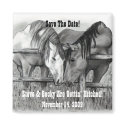 SAVE DATE: GETTING HITCHED: HORSE ART magnets