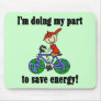 Save Energy Environmental Tshirts and Gifts Mouse Mats