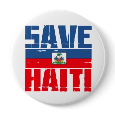 SAVE HAITI PIN by Politicaltshirts
