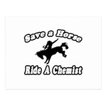 Save Horse, Ride Chemist Post Card