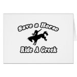 Save Horse, Ride Greek Card