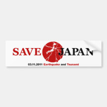 Save Japan Bumper Sticker