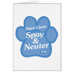 Save Lives, Spay & Neuter Card